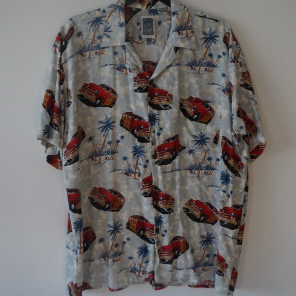 Ocean Current Other - Mens XL Hawaiian Shirt Woody Palm Trees